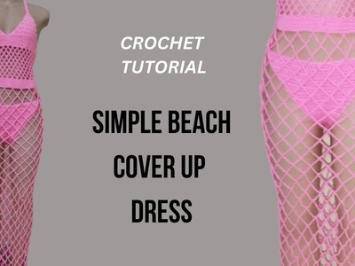 How to crochet mesh cover up dress. crochet cover up dress