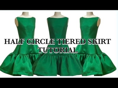 How to draft half circle tiered skirt tutorial?? #sewingtutorial #diy #skirt @mikeegel