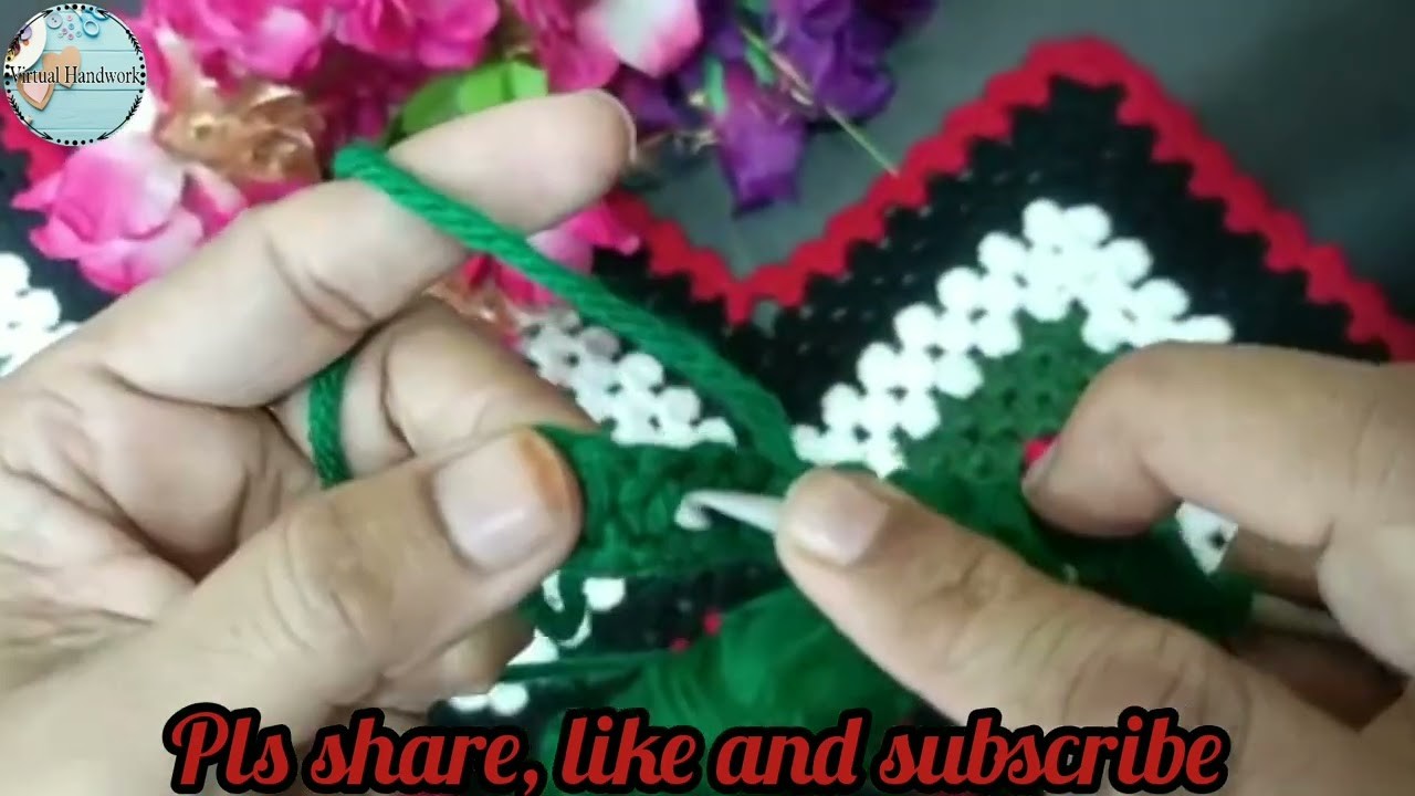 How to make a Baby Blanket design || crochet for beginners || #beginners || ???? Virtual Handwork ????