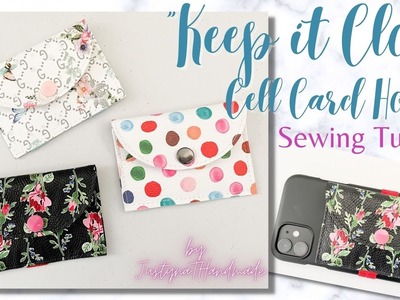 "Keep it Close" Card Holder | JustynaTHandMade | Sewing Tutorial