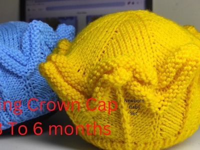 King Crown Cap Knitting Pattern | Knitted Crown Cap Tutorial