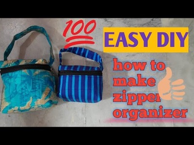 Makeup kit diy sewing tutorial  zipper organizer