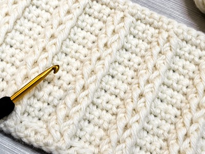 Only Two Rows! ???? Easy Crochet Pattern for Beginners ???????? Cool Crochet Stitch for Baby Blanket and Bag