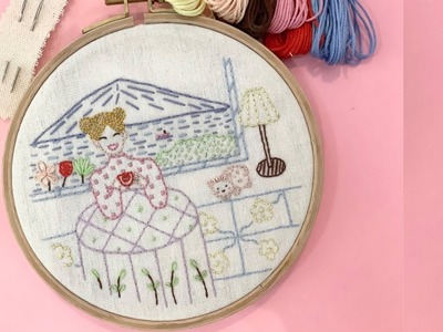 Simple Living Embroidery Pattern | Beginner Friendly Tutorial