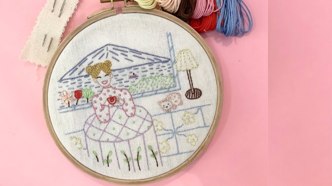 Simple Living Embroidery Pattern | Beginner Friendly Tutorial