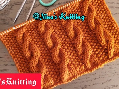 Super Easy ???? Cable Knitting Pattern For Sweaters With Subtitles