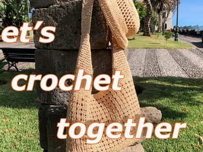 Super Easy DIY Crochet Summer Raffia Bag, Crochet  Bag, Crochet tutorial