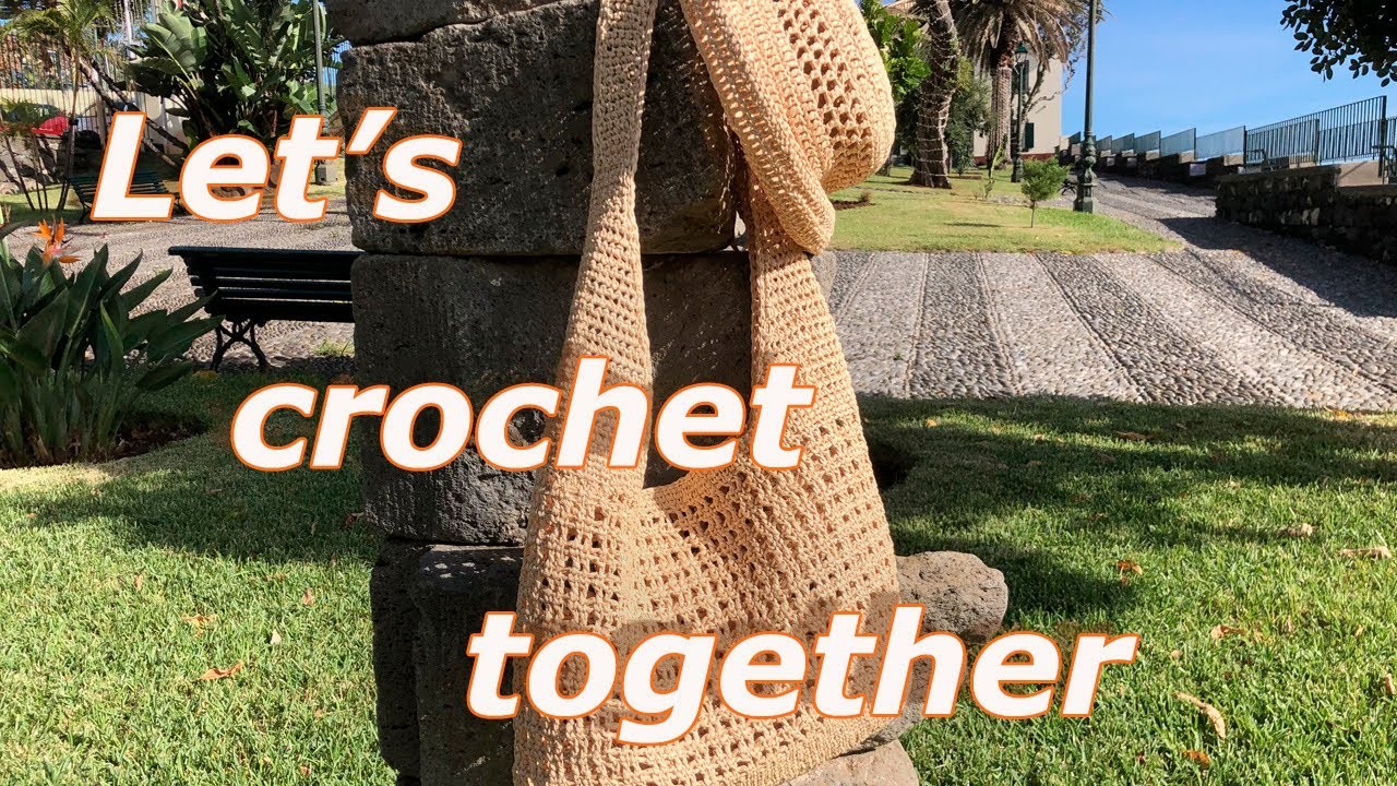 Super Easy DIY Crochet Summer Raffia Bag, Crochet  Bag, Crochet tutorial