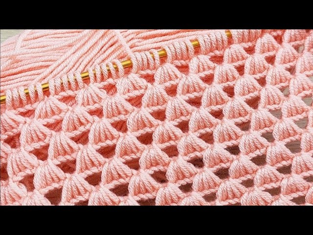 ????✨ süper easy ????✨ easy and flashy tunisian baby blanket for beginners  ???? detailed explanation