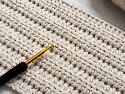 SUPER EASY & FAST Crochet Pattern for Beginners! ✅ PRETTY Crochet Stitch for Blanket, Scarf and Bag
