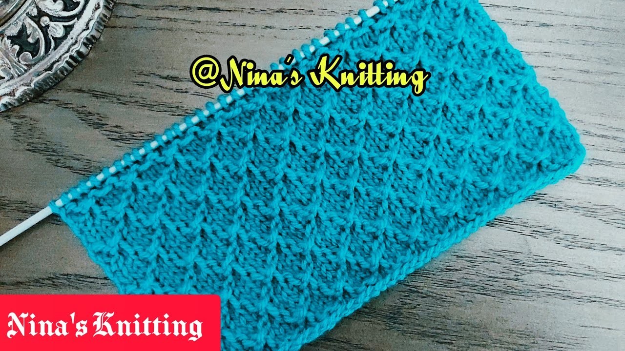 Super Easy ☃️ Knitting Pattern With  Subtitles