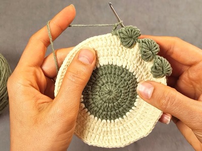 ???? Supper Easy Crochet for Beginners (Crochet Coaster) | kolay tığ işi bardak altlığı