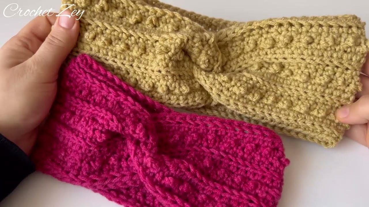 Wonderful ????????Easy Crochet Twist Headband Pattern for Beginners. Crochet Knitting Headband Patterns