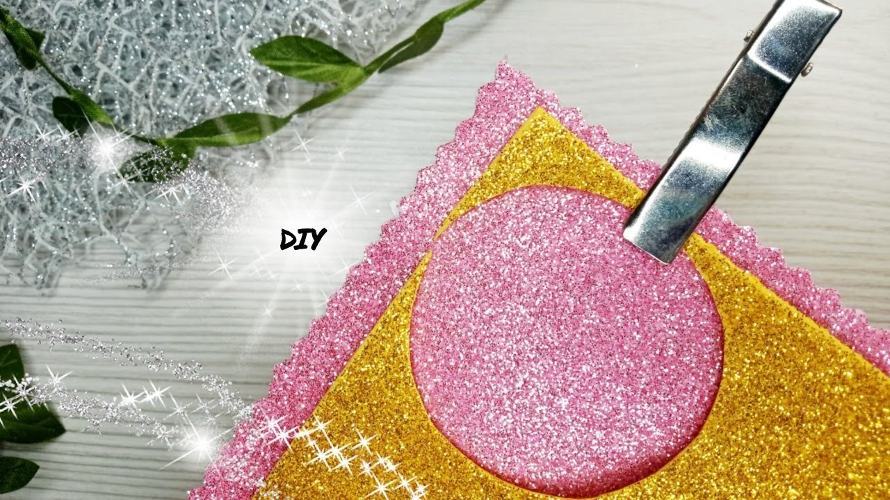 2 ideas for Accessories DIY Glitter Foam ideas #rubberbands