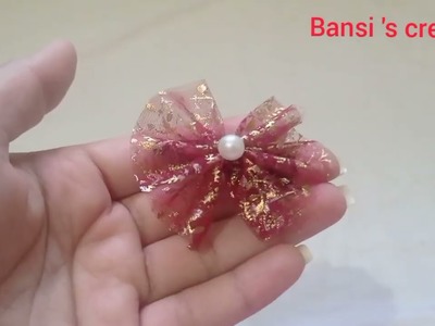 6 ways To Make Stylish Hair clips At Home.Diy Fashion Hair Accessories.Designer Hair Clips