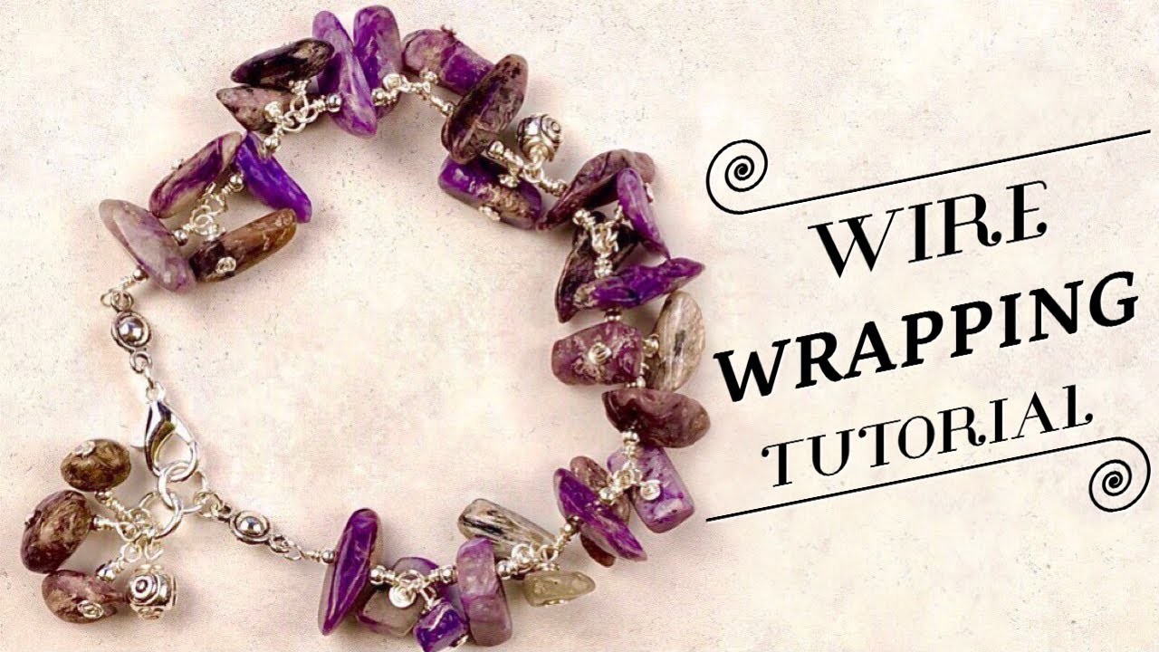 Beaded Jewelry Making | Wire Wrapping Tutorial | How to make a Bracelet | Wire Wrapped Bracelet