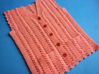 Beautiful Crochet Ladies Cardigan Jacket with Pockets.Girls & Ladies Cardigan Sweater(PART-1)