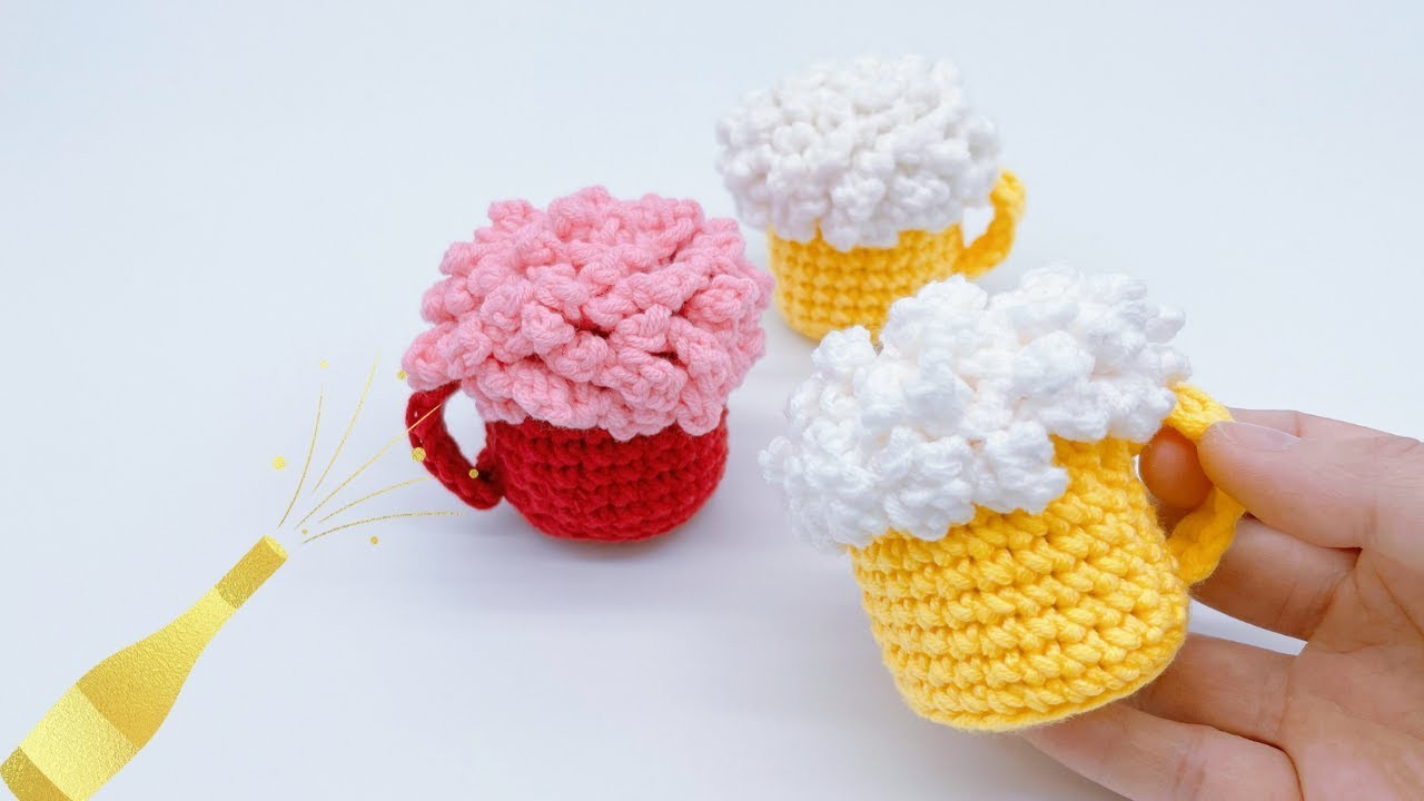 ???? Beer Glass Amigurumi Crochet | Keychain | DIY