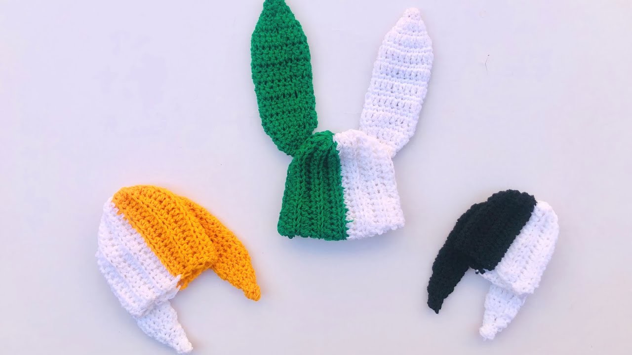 Crochet baby bunny hat????.newborn-1 year.inspired by ramenjean TV.TOTAL beginner friendly