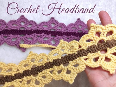 CROCHET HEADBAND EASY TUTORIAL! CROCHET FLOWER HEADBAND BEGINNER FRIENDLY PATTERN!