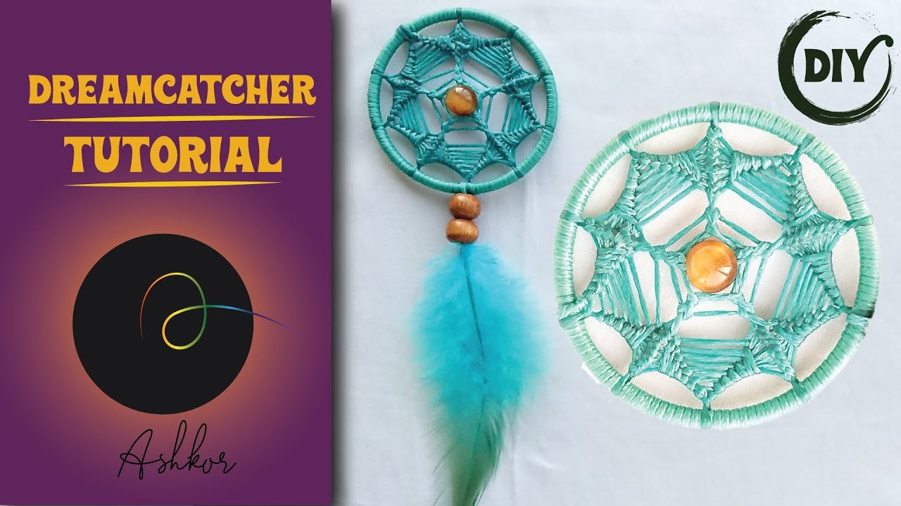 DIY mini dream catcher |  dreamcatcher tutorial | How to make dream catcher | Making dream catcher