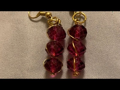 Easy earring tutorial by#S.O.jewelry ❤️