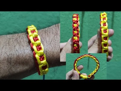 Easy Rope Bracelet Chain Pattern - DIY Rope Bracelets - Makes Rope Bracelet - Easy Macrame Tutorial