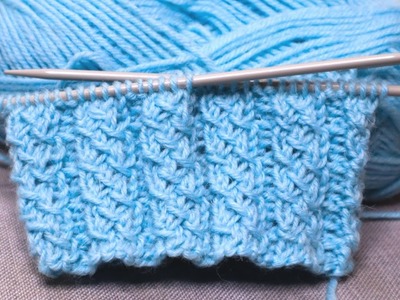 Fake Cable Knitting with Cross-Stitch Pattern | Fake Ribbing Patterns