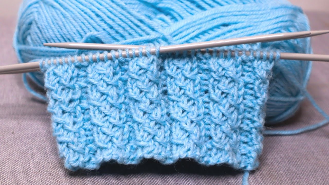 Fake Cable Knitting with Cross-Stitch Pattern | Fake Ribbing Patterns