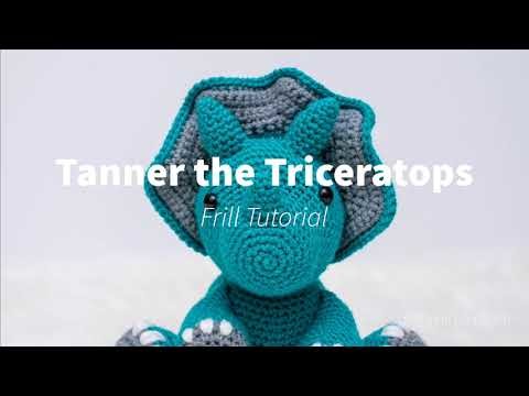 Frill for Tanner the Triceratops | Crochet Tutorial