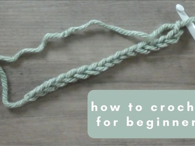How to Crochet for Beginners | Pt. 1 (materials, starting a ball of yarn, slip knot & chain stitch)