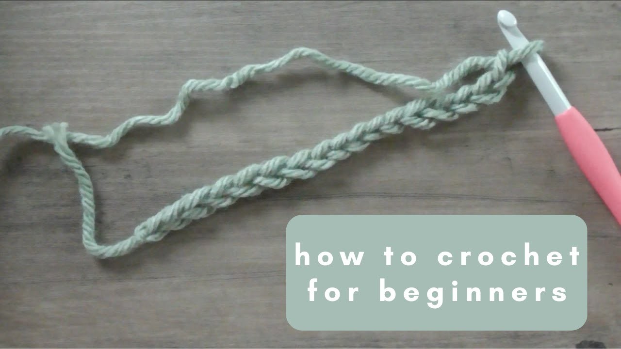 How to Crochet for Beginners | Pt. 1 (materials, starting a ball of yarn, slip knot & chain stitch)