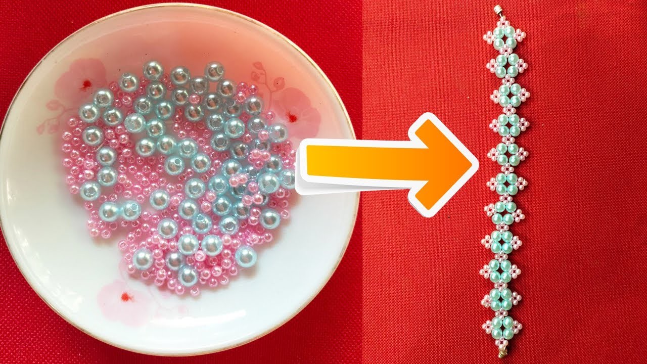 How to make a square beaded bracelet on both sides