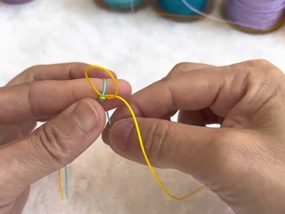 How to make “reinforced snake knot” Macrame waving craft