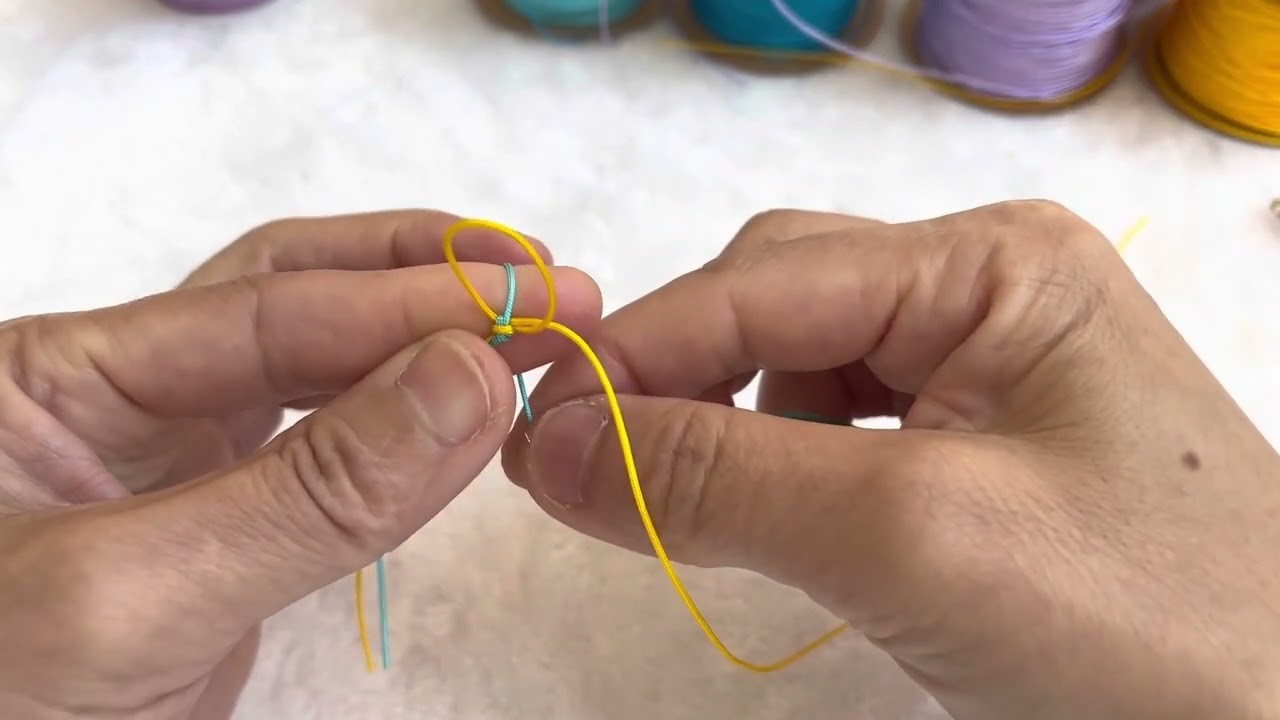 How to make “reinforced snake knot” Macrame waving craft