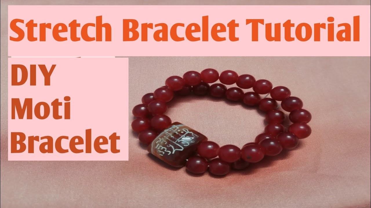How To Make Stretch Bracelet Tutorial. Beaded Bracelet. Moti Bracelet. DIY. ARTnCRAFT #81