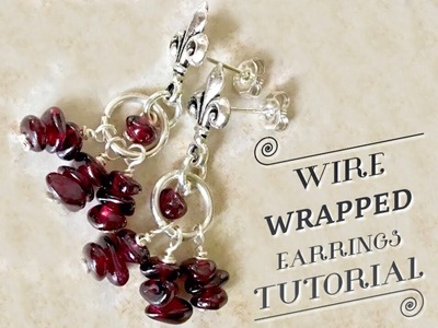 Jewelry Making | Wire Wrapped Earrings | Wire Wrapping Jewelry Tutorial | DIY Beaded Earrings