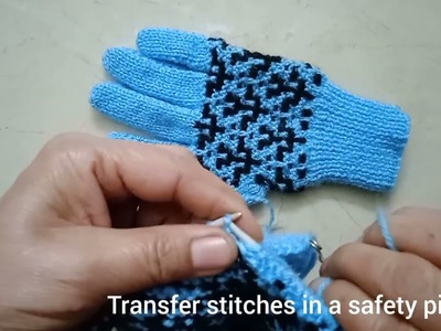Knitting with Amma: Knit gloves with two needles #knitting #winter