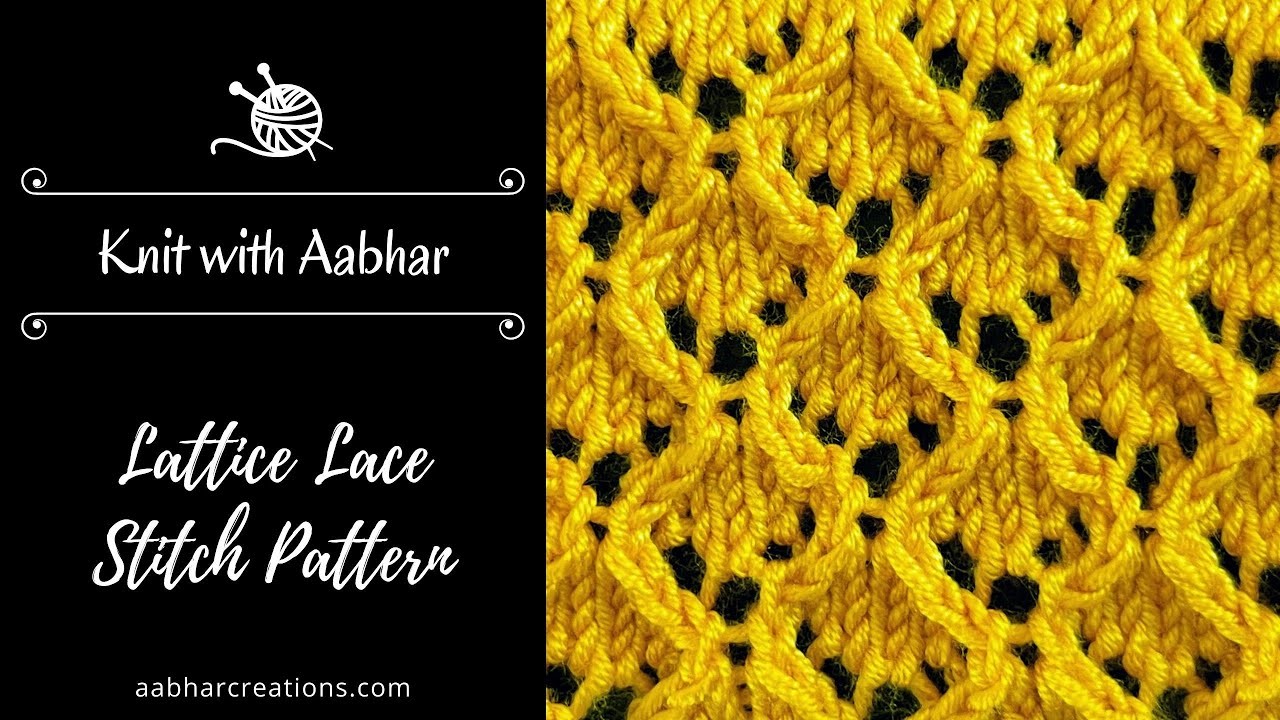 Lattice Lace Stitch Knitting Pattern - New knitting pattern for ladies sweater design pattern