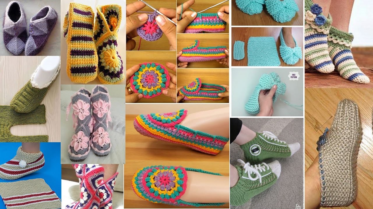 New knitting crochet pattern For Ladies Socks, Ladies Shoes ,Ladies Booties