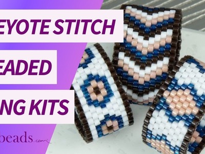 Peyote Stitch Ring Kits with TOHO Aiko Seed Beads - Jewelry Making Tutorial