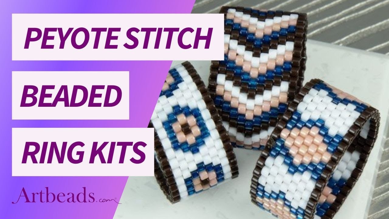 Peyote Stitch Ring Kits with TOHO Aiko Seed Beads - Jewelry Making Tutorial