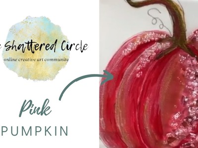 Pink Pumpkin (Glass & Resin Art Tutorial)