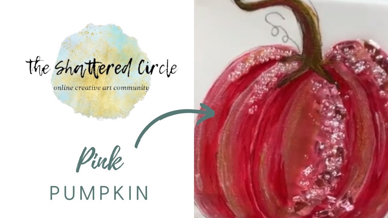 Pink Pumpkin (Glass & Resin Art Tutorial)
