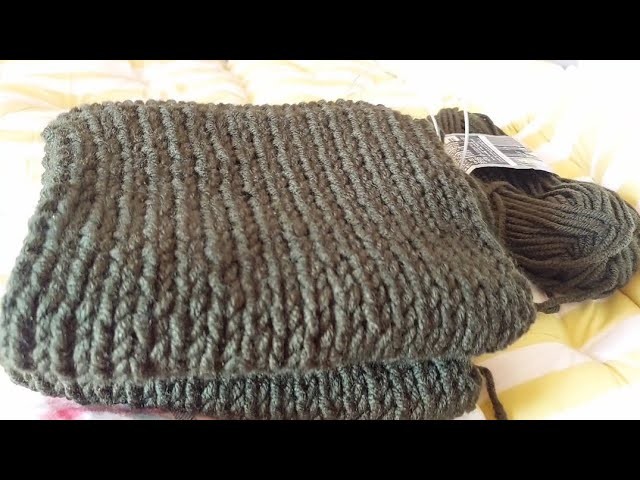 Ripped scarf knitting with invisible cast on (part 1)