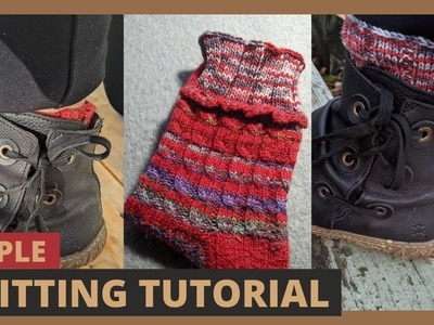 Simple knitting trick to make your socks longer even after you've been wearing them a while!