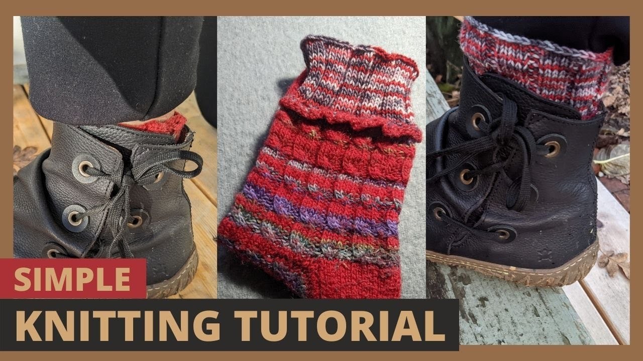 Simple knitting trick to make your socks longer even after you've been wearing them a while!