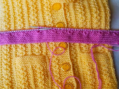 Single Colour Cardigan Design for Kids| Sweater design| Mamta stitching tutorial| knitting design -1