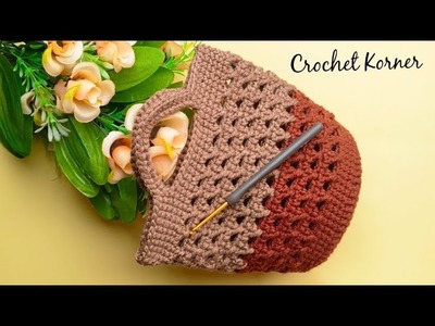 SUPER Easy Diy Crochet Bag Step By Step Tutorial - Crochet For Beginners