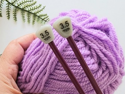 This Stitch is so beautiful! Easy and flashy! I have never knitted two needles so beautifully